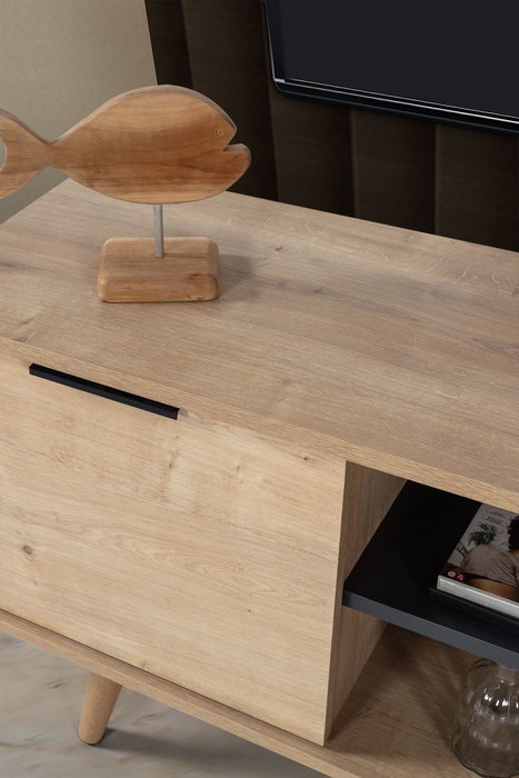 Hanah Home Sina 3619 Soporte para TV Roble Zafiro y Antracita Hanah Home Sina 3619 Soporte para TV Roble Zafiro y Antracita